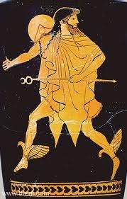 05 - Hermes, durante toda su vida ofrece provechosa ayuda, esta muy cerca de su padre Zeus, quien lo elige como a uno de sus hijos predilectos. La misión de Hermes como el interlocutor oficial entre los dioses y los hombres, la realiza perfectamente.