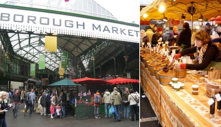 2. El Borough Market es el mercado más emblemático y antiguo de Londres. Data del siglo XI. En sus más de 100 puestos podrás hallar la vasta historia y diversidad culinaria de Inglaterra. También se ofertan platillos étnicos.