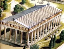 (14) 201 - Templo de Zeus en Olimpia - Maravilla del mundo antiguo.