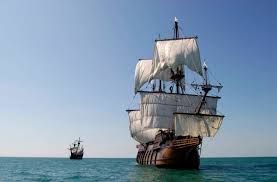 16 - La expedición compuesta de dos naves con unos 160 hombres zarpó de el Callao el 20 de noviembre de 1567 pero, en lugar de seguir la ruta trazada por Sarmiento, Mendaña la modificó según recomendación del piloto mayor, Hernán Gallego.